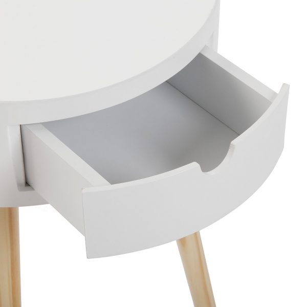MESA AUXILIAR BLANCA - Imagen 2